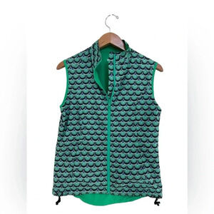 Peter Millar Women’s Green Blue mermaid scales reversible Golf vest